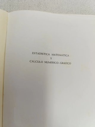 Libro antiguo de Estadística, editorial vicens-viv