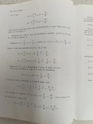 Libro antiguo de Estadística, editorial vicens-viv