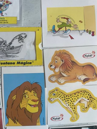 Lote Vintage Pegatinas y Cromos Colección 90s