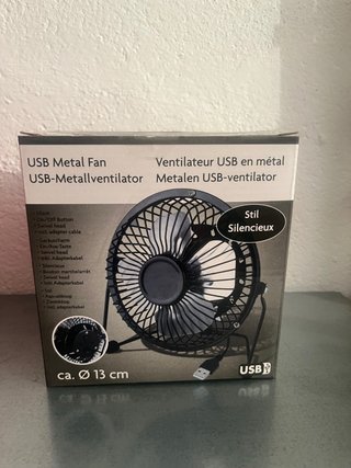 Ventilador USB Metal 13cm