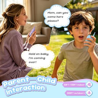 Walkie Talkie Vídeo Niños Recargables 2 Pack