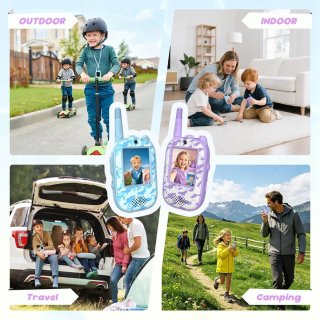 Walkie Talkie Vídeo Niños Recargables 2 Pack