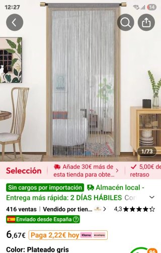 Cortinas de Hilos Plata