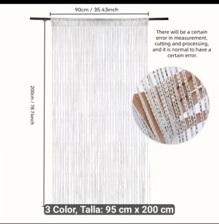 Cortinas de Hilos Plata