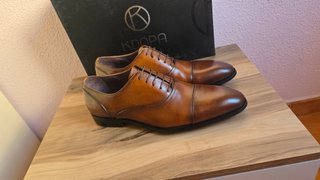 Zapatos de vestir KDOPA piel marrón talla 42