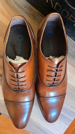 Zapatos de vestir KDOPA piel marrón talla 42