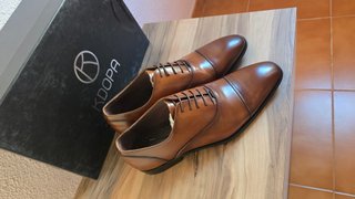 Zapatos de vestir KDOPA piel marrón talla 42
