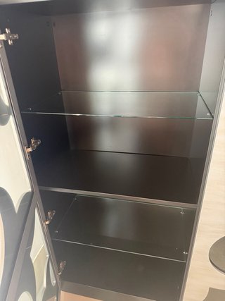 Aparador moderno cristal y madera