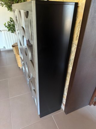 Aparador moderno cristal y madera