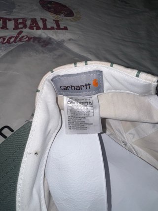 Gorra Carhartt Rayas Blanco y Verde