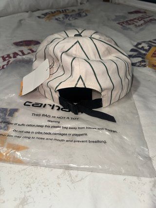 Gorra Carhartt Rayas Blanco y Verde