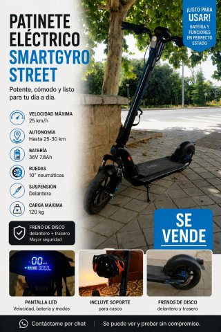Patinete Eléctrico Smartgyro Street