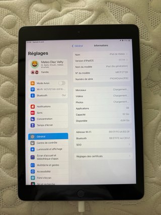 Apple iPad 6 2018 Gris/Plata