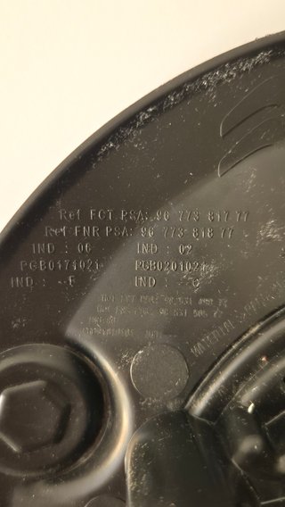 Tapacubos original Citroën Peugeot PSA 9677381777