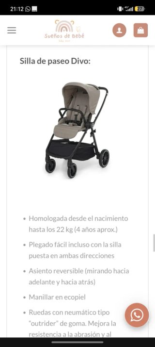 Carro Bebé Foppapedretti Divo Dúo