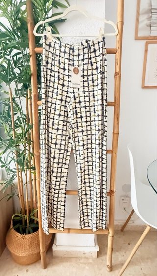 Conjunto pantalón y chaleco cuadros
