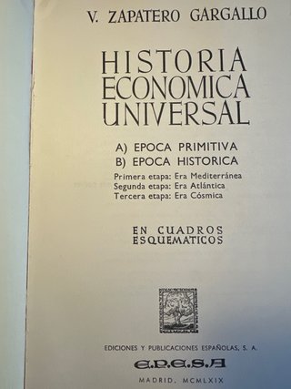 Historia económica universal.1969