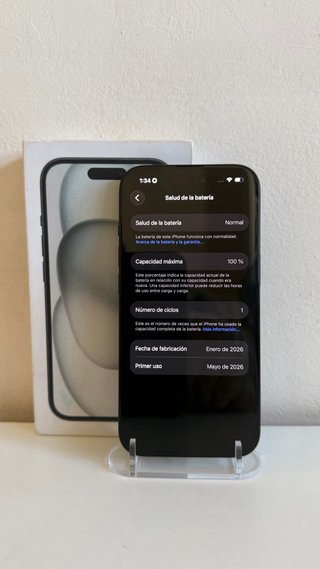 iPhone 15 Negro 128GB NUEVO CON FACTURA