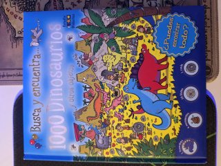 Libro infantil de búsqueda de dinosaurios