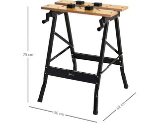 Mesa de carpintería plegable