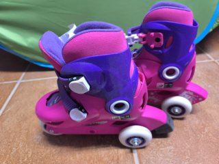 Patines Oxelo Talla 26-28 Rosa/Morado