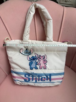 Bolso Disney Stitch Blanco y Rosa