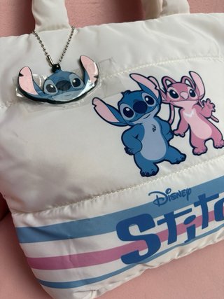 Bolso Disney Stitch Blanco y Rosa