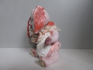 Coniglietto Rosa Fatto a Mano - 18cm
