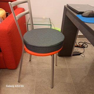 Cuscino rotondo antiscivolo con cerniera - Nuovo
