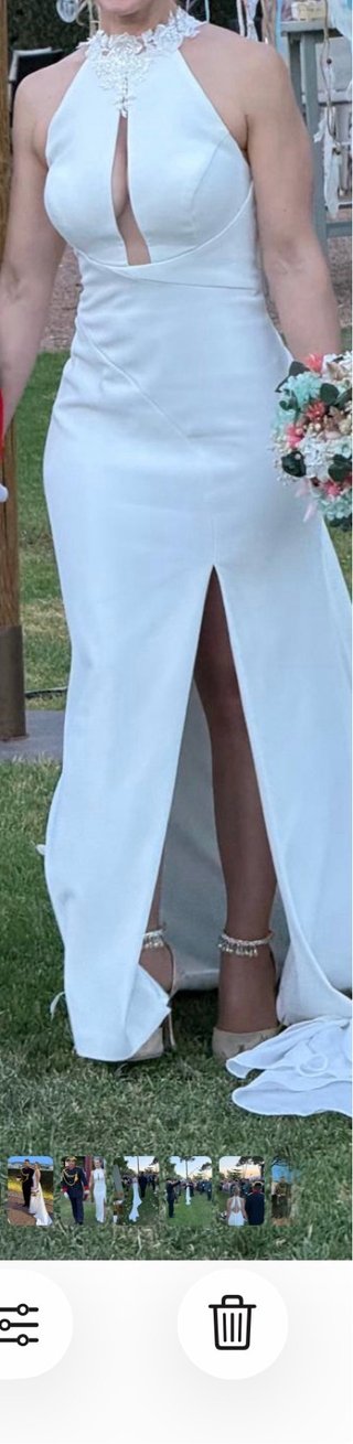 Vestido de boda blanco talla M