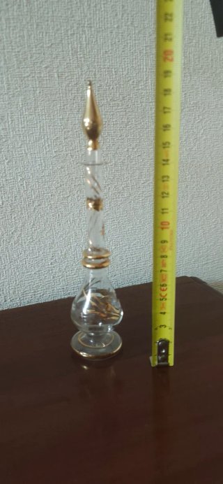 Perfumero de vidrio soplado artesanal
