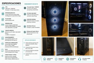 PC Gaming RTX 5080 Ryzen 7 9800X3D 32GB RAM 2TB SS