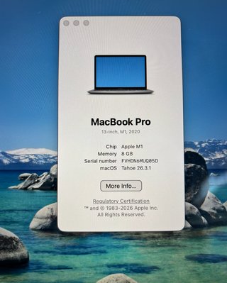 MacBook Pro M1 2020 13 8GB 256GB SSD