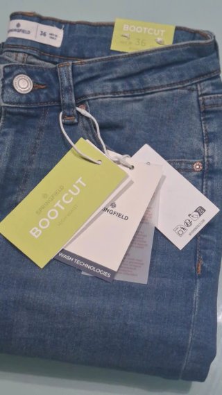 Pantalón bootcut Springfield azul