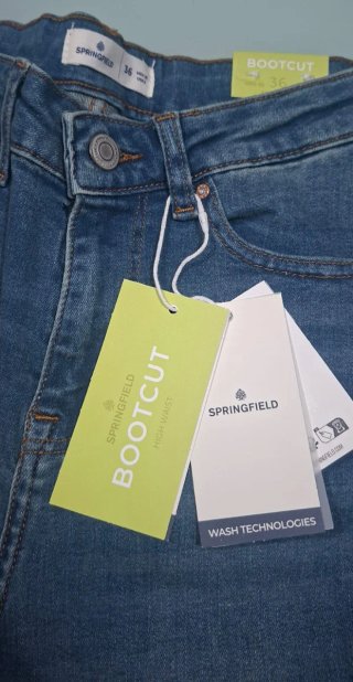 Pantalón bootcut Springfield azul