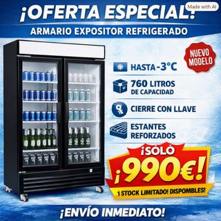 Armario Expositor Refrigerado 760L