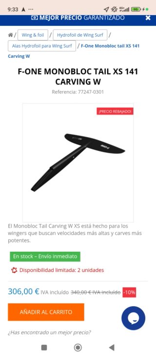 Foil F-one wingfoil Titán 2 2026 Sk8 V3 750