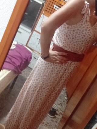 Mono largo estampado floral talla M adjunto el cin