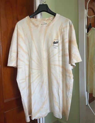 Camiseta Pull&Bear Tie-Dye Beige Talla XL