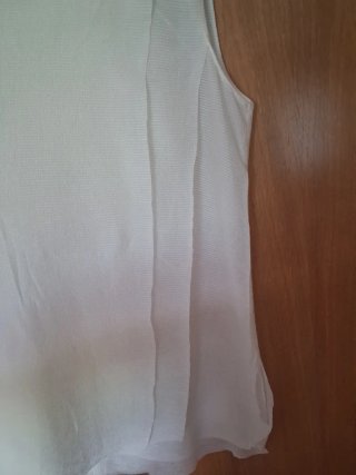 Conjunto pantalón y top blanco