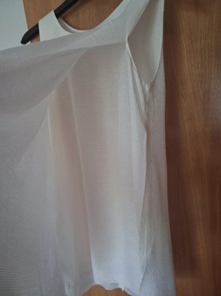 Conjunto pantalón y top blanco
