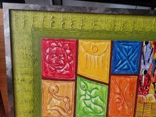 Cuadro 128x54cm con marco