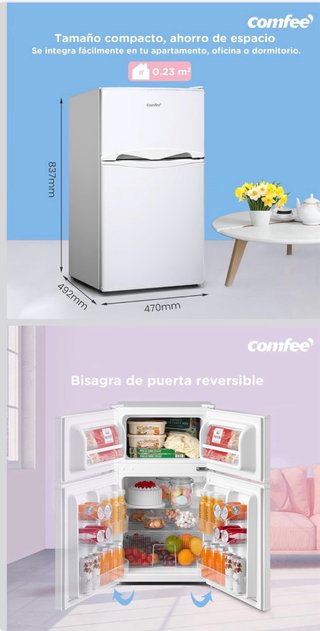 Mini frigorífico con congelador