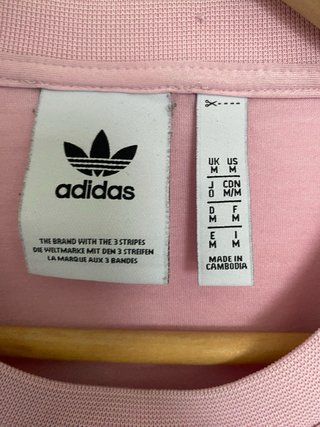 Camiseta Adidas manga corta rosa