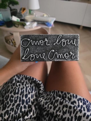 Caja de almacenaje decorativa Amor