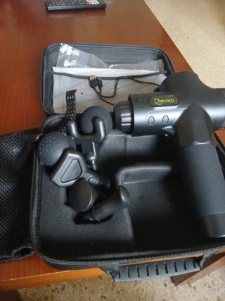 Estuche negro para kit de masajes