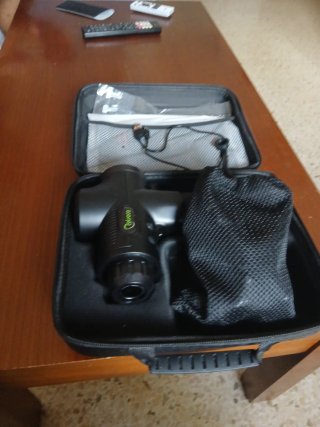 Estuche negro para kit de masajes