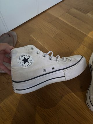 Converse Bota Plataforma Blancas