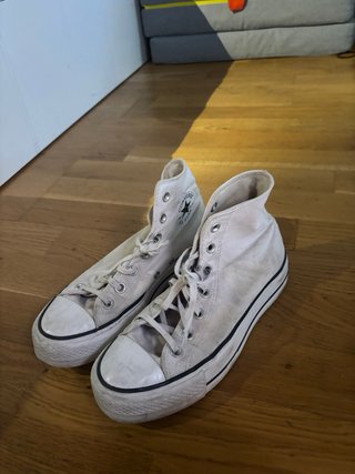 Converse Bota Plataforma Blancas