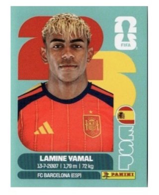 Cromo Lamine Yamal Mundial Futbol 2026 Panini